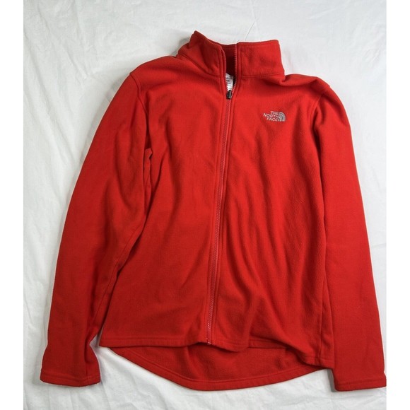 The North Face Other - The North Face Boy's Youth L (18/20) Red Orange Fleece Full Zip Jacket A030623